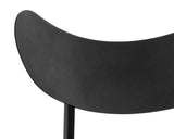 Gibbons Leather Upholstered Unique Armless Dining Chair