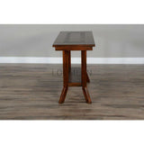 49" Dark Wood Stain Slate Sofa Table Accent Console Table Console Tables LOOMLAN By Sunny D