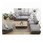 4PC Stain Resistant Grey Modular Lounge