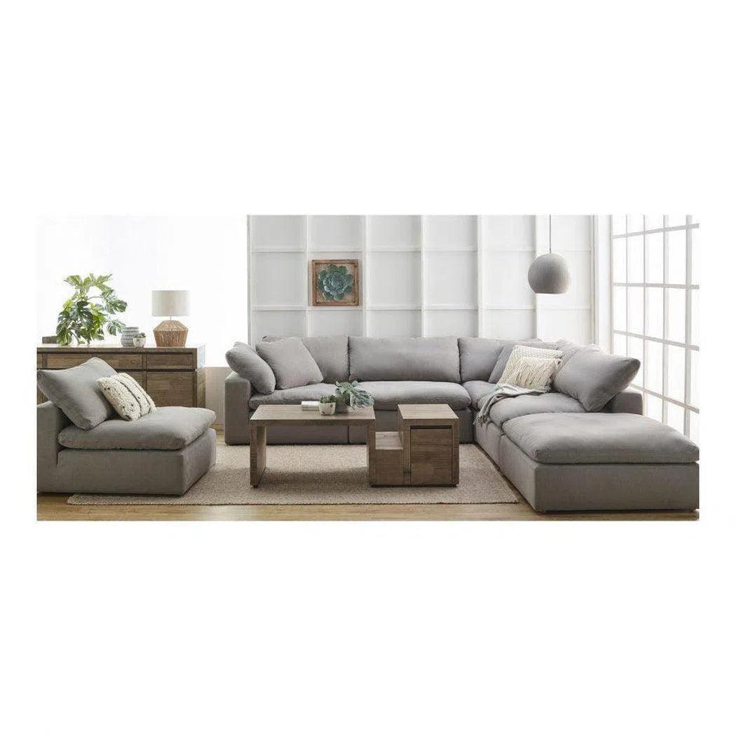 4PC Stain Resistant Grey Modular Lounge