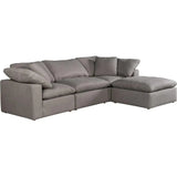 4PC Stain Resistant Grey Modular Lounge