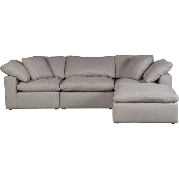 4PC Stain Resistant Grey Modular Lounge