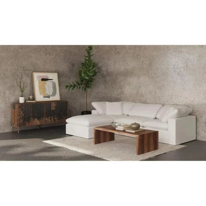 4PC Stain Resistant Terra White Modular Lounge-Modular Sofas-Moe's Home-LOOMLAN