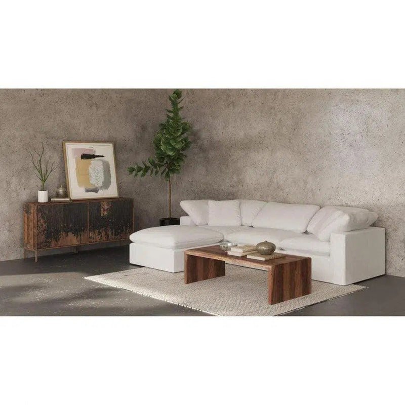 4PC Stain Resistant Terra White Modular Lounge