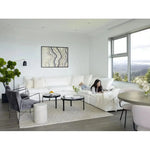 4PC Stain Resistant Terra White Modular Lounge