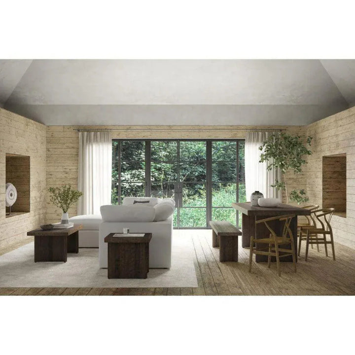 4PC Stain Resistant Terra White Modular Lounge-Modular Sofas-Moe's Home-LOOMLAN