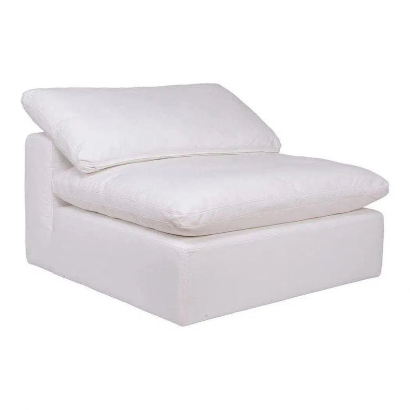 4PC Stain Resistant White Modular Lounge