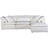 4PC Stain Resistant White Modular Lounge