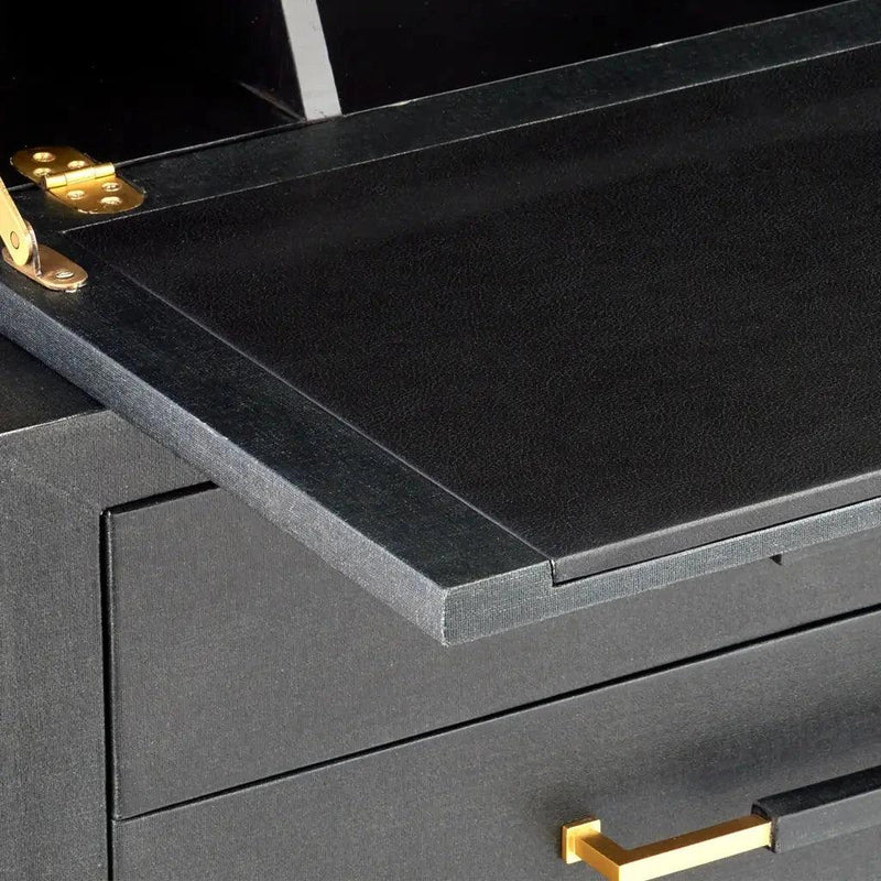 Verona Black Secretary Desk