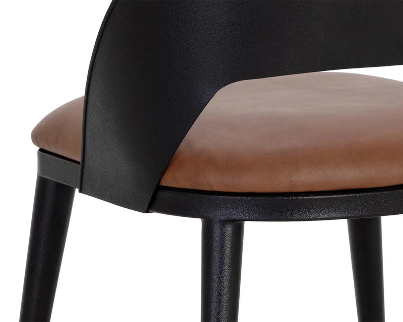 Dezirae Leather Upholstered Armless Dining Chair