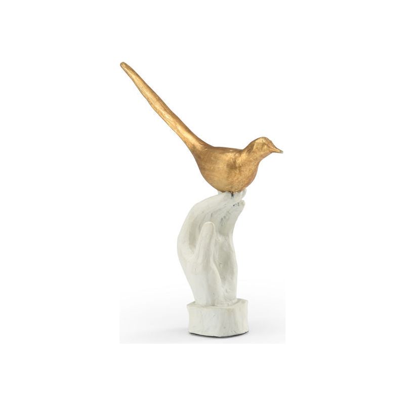 Bird In The Hand Gold Accent Piece Sculpture