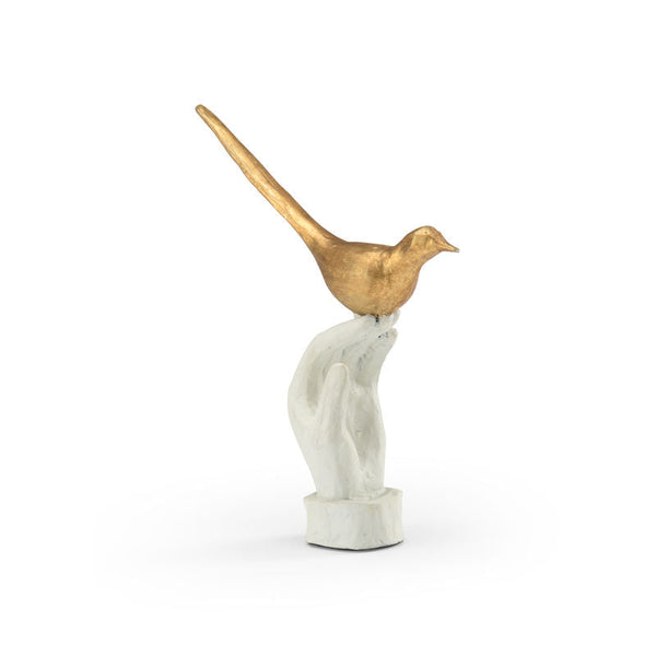 Bird In The Hand Gold Accent Piece Sculpture