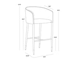 Asher Leather Upholstered Barstool