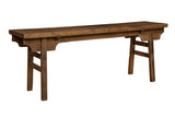 Peasant Wooden Large Rectangular Console Table