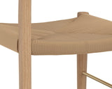 Bondi Rope Upholstered Wooden Counter Stool