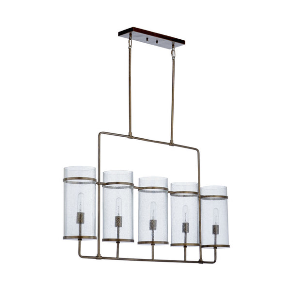 Mcguire Bronze Glass Globes Chandelier