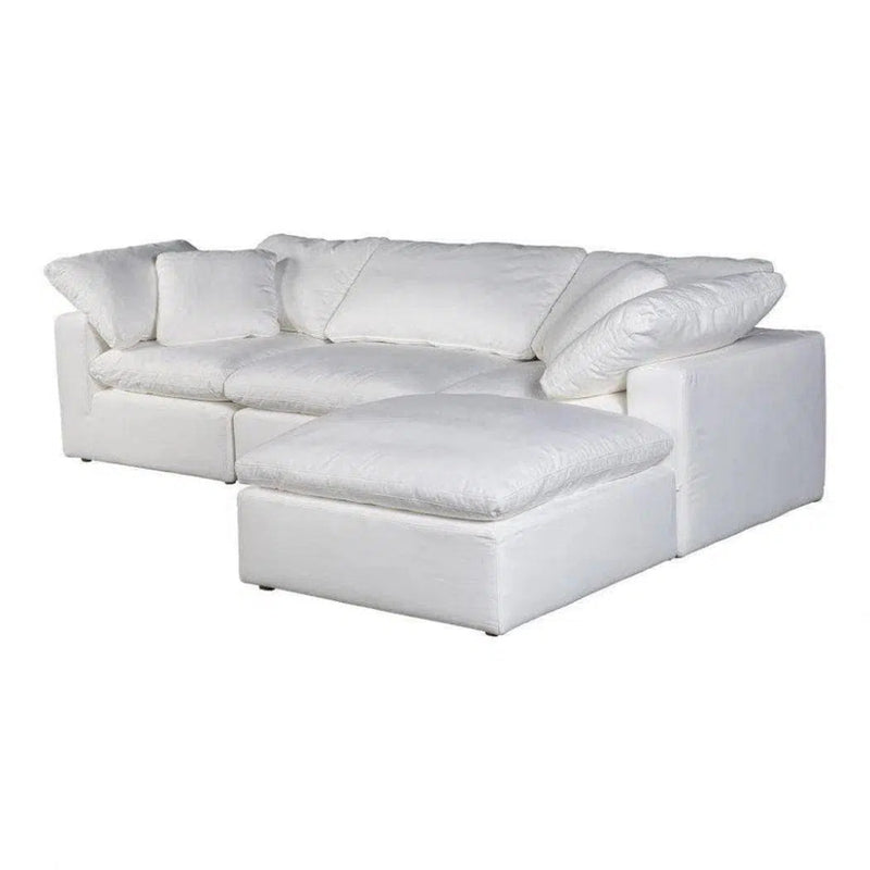 4PC Stain Resistant Terra White Modular Lounge - LOOMLAN - Moe's Home - Modular Sofas