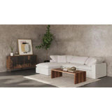 4PC Stain Resistant Terra White Modular Lounge - LOOMLAN - Moe's Home - Modular Sofas