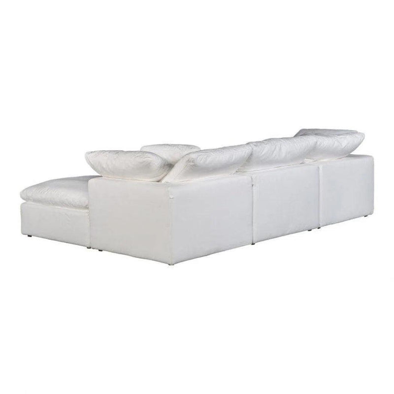 4PC Stain Resistant Terra White Modular Lounge - LOOMLAN - Moe's Home - Modular Sofas