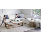 4PC Stain Resistant Terra White Modular Lounge - LOOMLAN - Moe's Home - Modular Sofas
