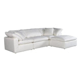 4PC Stain Resistant Terra White Modular Lounge - LOOMLAN - Moe's Home - Modular Sofas