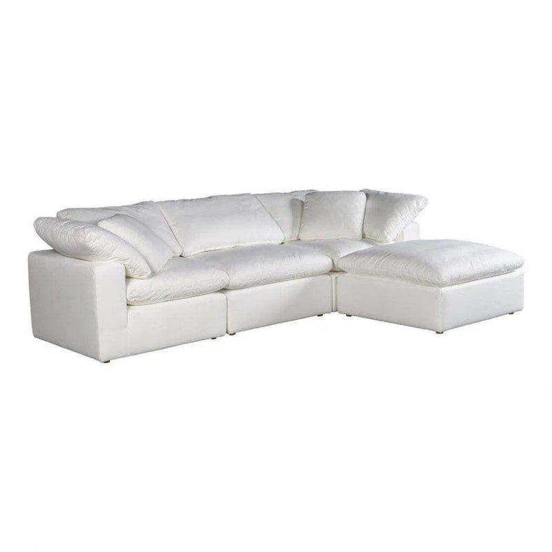 4PC Stain Resistant Terra White Modular Lounge - LOOMLAN - Moe's Home - Modular Sofas