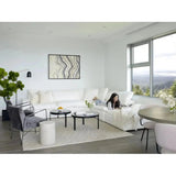 4PC Stain Resistant Terra White Modular Lounge - LOOMLAN - Moe's Home - Modular Sofas