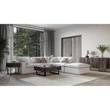 4PC Stain Resistant Terra White Modular Lounge - LOOMLAN - Moe's Home - Modular Sofas