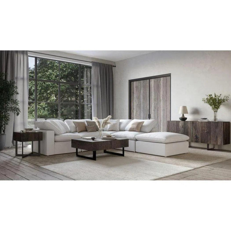 4PC Stain Resistant Terra White Modular Lounge - LOOMLAN - Moe's Home - Modular Sofas