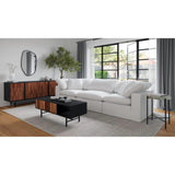 4PC Stain Resistant Terra White Modular Lounge - LOOMLAN - Moe's Home - Modular Sofas
