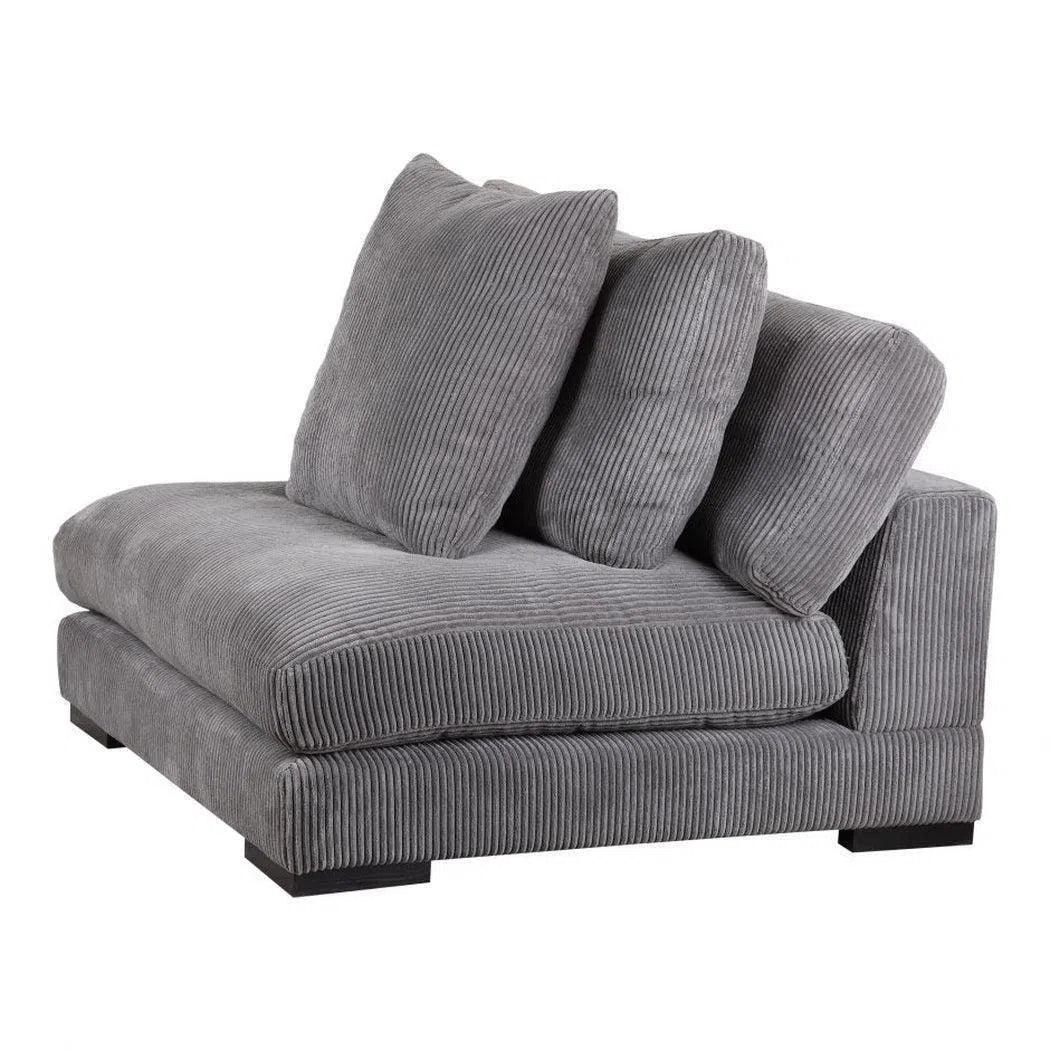 5 PC Grey Classic Corner Modular Sofa