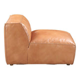 5 Piece Tan Leather Classic L Shaped Modular Sofa Modular Sofas LOOMLAN By Moe's Home