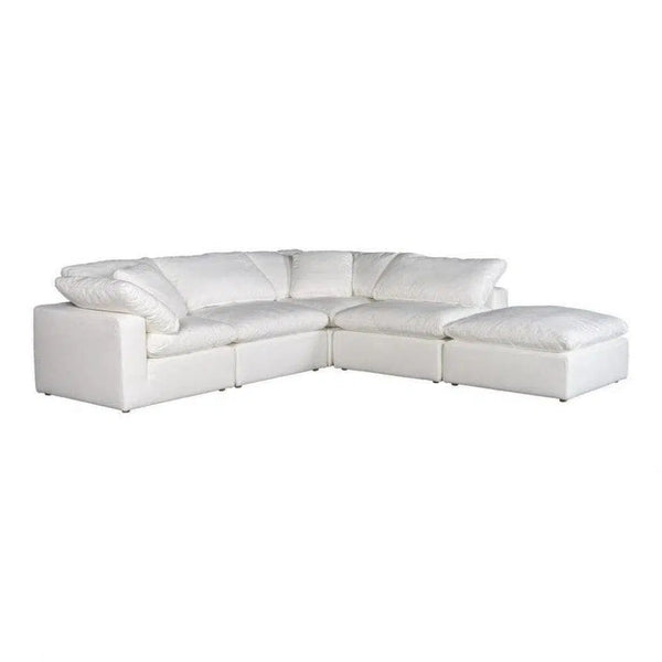 5 PC Set Stain Resistant White Dream Modular - LOOMLAN - Moe's Home - Modular Sofas