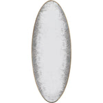 50" Oval Gold Metal Antiqued Wall Mirror