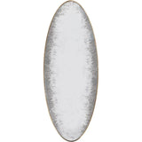 50" Oval Gold Metal Antiqued Wall Mirror