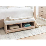 50" Solid Wood Boca Grande Storage Bed Bench