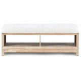 50" Solid Wood Boca Grande Storage Bed Bench