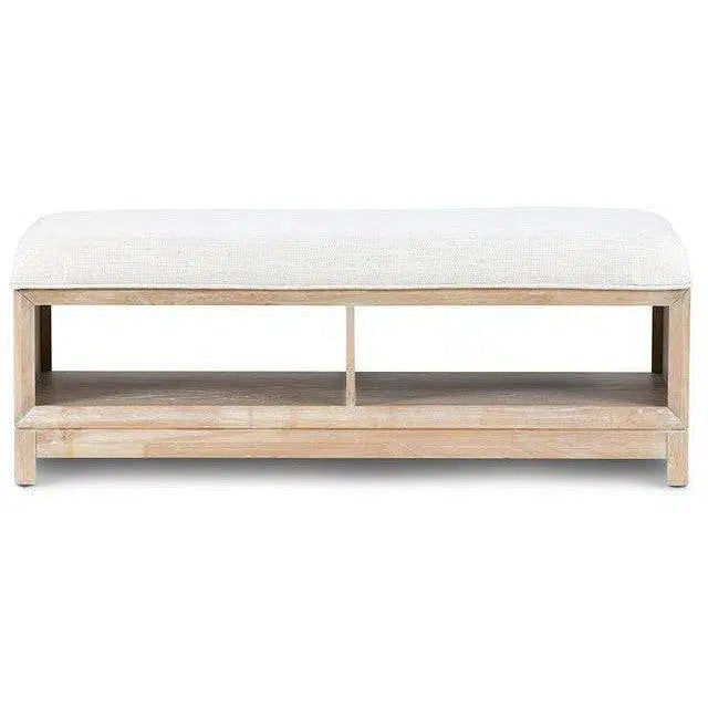 50" Solid Wood Boca Grande Storage Bed Bench