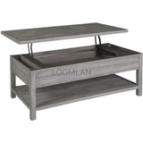 50" Reclaimed Wood Serenity Lift cocktail table - LOOMLAN - LOOMLAN - Coffee Tables