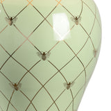 Ginger Jar Ceramic Made With Gold Accents Table Lamp