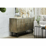 51 Inch Sideboard Mid-Century Modern on Iron Base Sideboards LOOMLAN By Moe's Home