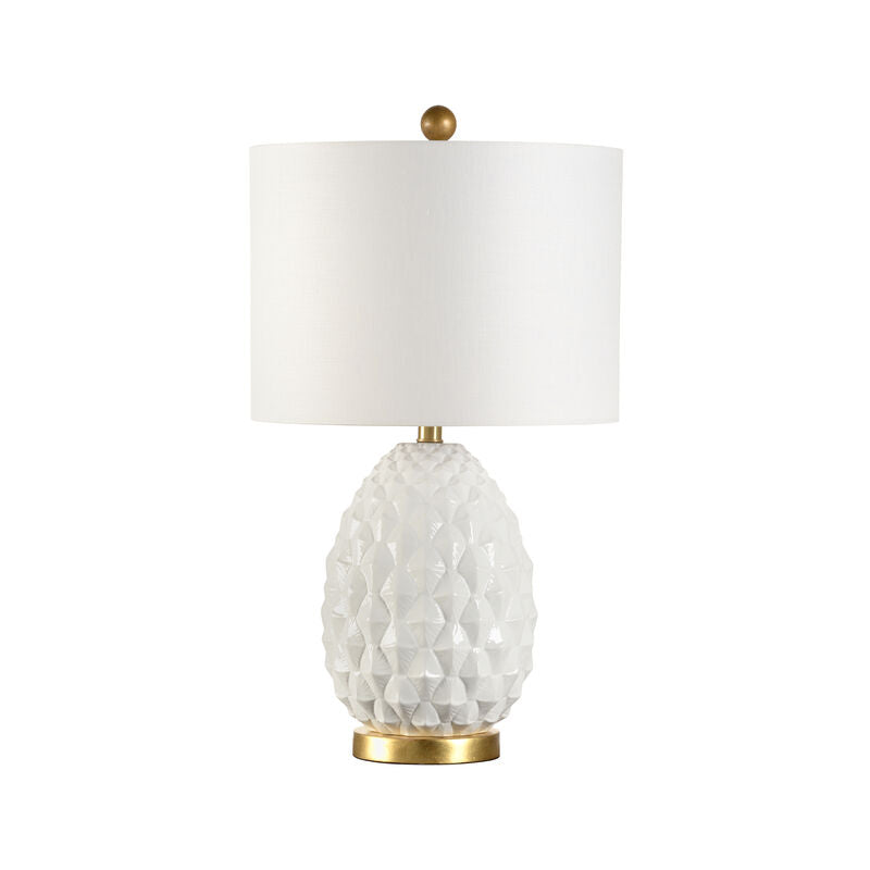 Olivia Ceramic Made With Gold Base Table Lamp