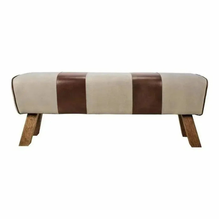 52 Inch Bench Brown Retro - LOOMLAN