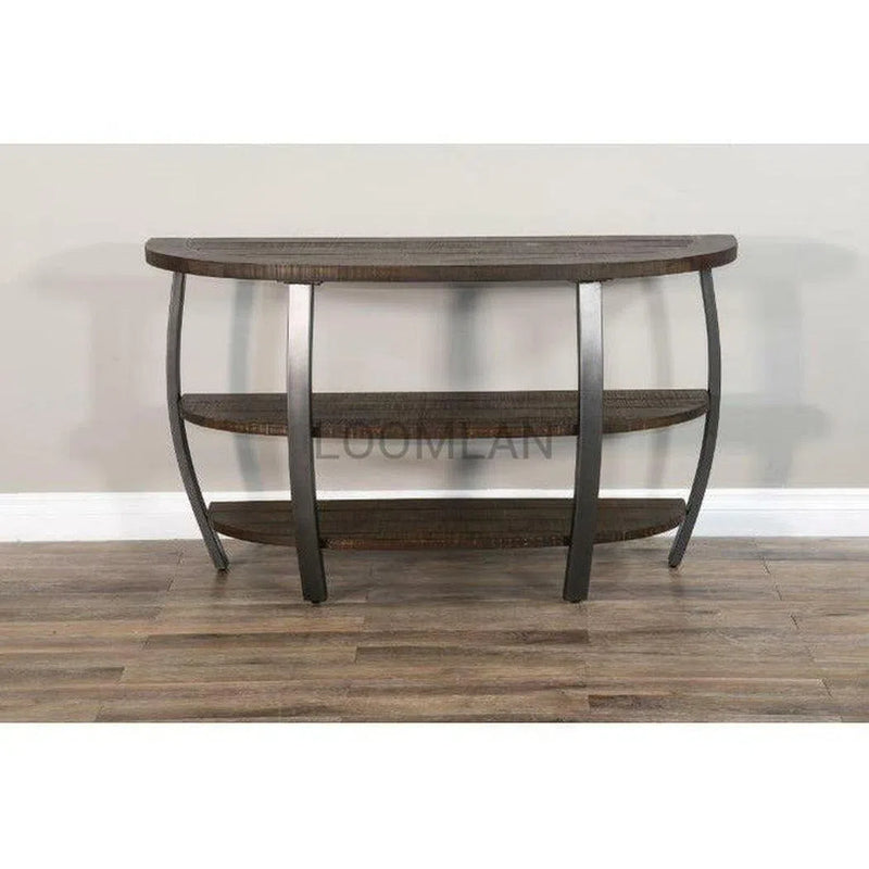 52" Sofa Table Entryway Display Console Table With Storage Shelves Console Tables LOOMLAN By Sunny D