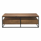 52 Inch Coffee Table Brown Industrial - LOOMLAN - Moe's Home - Coffee Tables