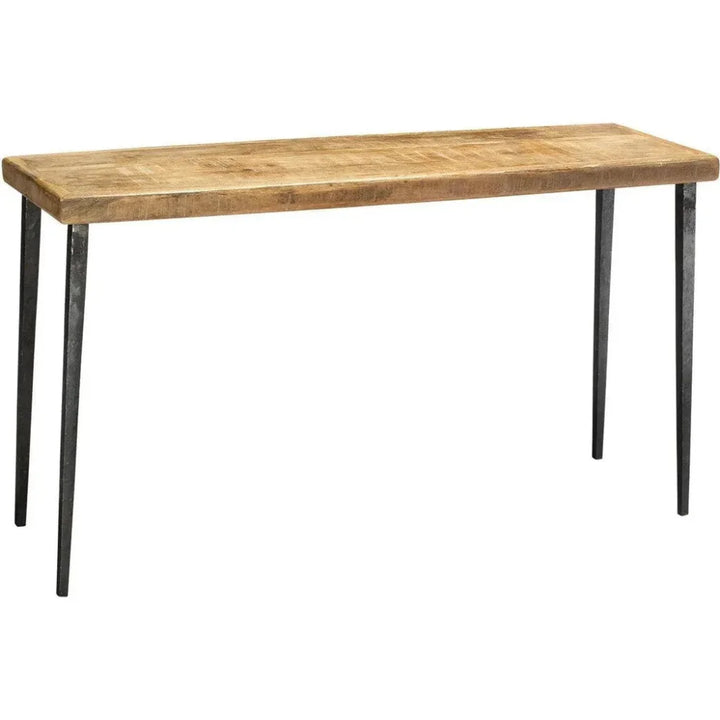 53" Wood Top Metal Base Console Table - LOOMLAN - Jamie Young - Console Tables