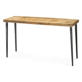 53" Wood Top Metal Base Console Table - LOOMLAN - Jamie Young - Console Tables