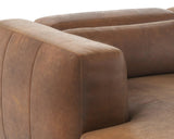 Beau Leather Upholstered Sofa Chaise