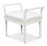 Gale Bungalow Acacia Wood White Bench