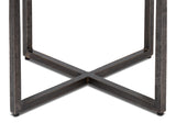 Erik Forged Iron Grey Square Side Table